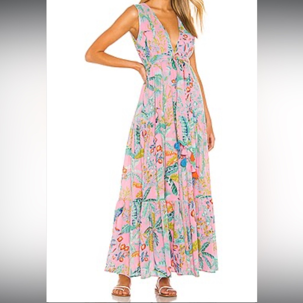 Banjanan Carlota Multicolor Floral Maxi Dress